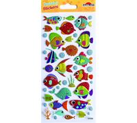 Pegatinas tweeny foamy peces glitter