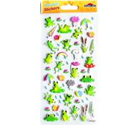 Pegatinas tweeny foamy ranas glitter