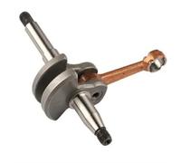 PEGGYLIN Cigüeñal de motor universal for 2500, 2600, 25 CC, compatible con mini motosierras y podadoras de mango superior Zenoah G2500, Anova, ALPINA, STIGA.