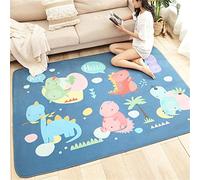 PEIHUODAN Alfombra Infantil Animal Elefante Dinosaurio León Jirafa Gato Alfombra de Salón Grande Alfombra Antideslizante para Habitación de Niños y Niñas Almohadilla de Juego (Color3,100x120 cm)