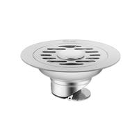PEILINZE Drenaje de suelo de acero inoxidable de 10 cm, redondo, sin olor, drenaje rápido, colador de ducha, fácil de instalar para baño y cocina