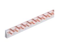Peine alimentación de 1 metro, para conexión cuadro eléctrico, 1P + N 108 pines módulos 1000 mm, barra colectora para interruptores magnetotérmicos y diferenciales, busbar modular 63 A
