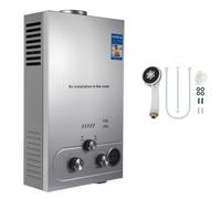 PEIXU 16L Calentador de Agua de Gas GLP Butano y Propano 32KW Calentador de Agua Calentador de Agua LPG Instantáneo Portátil,para Ducha Al Aire Libre,Baño,Camping