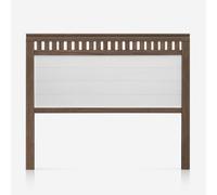 PEJECAR Cabecero Bora para Cama de 150 Fabricado en Madera Maciza de Pino insigni Acabado Combinado Nogal Blanco