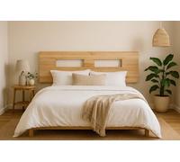 PEJECAR Cabecero de Madera Suecia, Crudo sin Pintar, para Pared. Cabecero para Camas de 135 | Cabeceros Madera Pino | Dormitorio Matrimonio | Cabezal Cama (Abierto, para Cama de 135 (145 x 44))