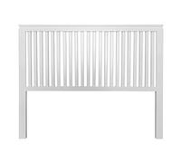 PEJECAR cabecero Modelo daimiel para Cama de 105 Fabricado en Madera Maciza de Pino insigni con largueros Verticales Acabado en Blanco Satinado