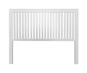 PEJECAR cabecero Modelo daimiel para Cama de 135 con largueros Verticales Fabricado en Madera Maciza de Pino insigni Acabado en Blanco Satinado