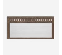 PEJECAR Muebles Cabecero de Madera Bora (Flotante), para Pared. para Camas de 180 | Cabezal Madera Pino | Dormitorio Matrimonio (Mixto: Nogal-Tablero Blanco, Cama 180 (190 cm))