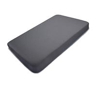 PEKITAS - Colchón minicuna 50 x 80 cm,Funda 3D Erogonómico Transpirable Antiahogo con Cremallera Lavable, Interior Espuma Blanca Funda Gris,Fabricado en España