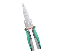Pelacables de acero industrial y herramienta de crimpado con mango ergonómico, fácil de operar para tareas de cableado, herramienta de electricista de múltiples funciones