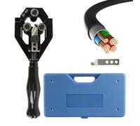 Pelacables eléctricos multifunción y aislado Alicates de prensado aislados | Pelacables eléctricos 22-40 mm para pelar cables eléctricos y automóviles, así como cortar y desconnec