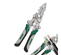 Pelacables Eléctricos,Tijeras De Alambres Y Pelacables | Agarre Ergonómico Terminal De Terminal Para HVAC Equipo De Mantenimiento Industrial Sistemas De Automático