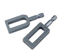 Pelacables | Herramienta de torsión de alambre de 2 piezas para taladro, herramienta de torsión de cerca de metal con cabezales curvos y cuadrados para proyectos y mantenimiento de bricolaje