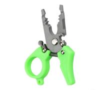 Pelacables multiherramienta de aleación de aluminio para pelacables de 10-22 AWG, crimpado, corte, trabajo eléctrico, herramienta de mano compacta verde