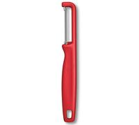 Pelador de verduras IOTA 16 cm, hoja dentada, rojo, plástico, Victorinox