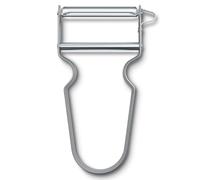 Pelador de verduras REX 11 cm, hoja recta, plateado, aluminio, Victorinox