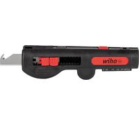 Wiha Herramienta de desmontaje 44242 – 4 en 1 para cables redondos 0,5-6,0, Negro