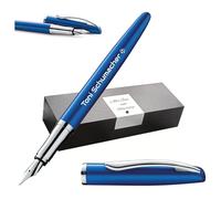 "Pelican "Pelikan Jazz® Noble Elegance P36 Pluma Estilográfica con Grabado Regalo Bolígrafos Únicos con Nombre Regalos Personalizados Pluma Estilográfica Personalizada (Azul Zafiro)