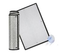 Película Aislante Térmica para Ventana,Película Protección Solar Anti-UV,Lámina De Ventana Opaca De Aluminio,Película Reflectante Privacidad para Puertas y Ventanas Cristal,W×H-145x200cm/57 * 79in