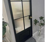Película de privacidad para ventana de vidrio de caña, película para ventana de vidrio esmerilado no adhesiva, adhesivo estático, extraíble, bloqueo de calor UV, antideslumbrante Película de Vidrio Es