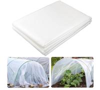 Película gruesa de polietileno para invernadero, protección contra la intemperie, lámina transparente aislante para el crecimiento de las plantas, tamaño ajustable, 2 x 3 m, 2 x 4 m, 3 x 4 m, para