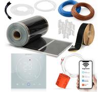 Película infrarroja para calefacción, 140 W/m², 5,5 m², con termostato Wi-Fi