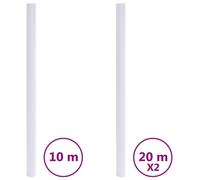 Película opaca blanca para ventanas, fabricada en PVC, marca vidaXL