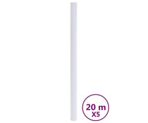 Película opaca blanca para ventanas, fabricada en PVC, marca vidaXL