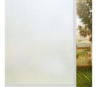 Película opaca blanca Unyqoos®: película de protección de privacidad opaca, autoadhesiva y estática (sin adhesivo), película tipo vidrio esmerilado, 60 x 400 cm, con protección UV