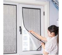 Película Opaca Protección Solar para Ventana,Película Reflectante Aislamiento Térmico,Lámina para Cristales Anti-UV Anti-Calor,Película Privacidad De Aluminio,con Ventosas,W×H-100x120cm/39 * 47in