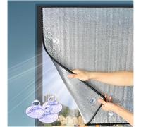 Película Protección Solar Privacidad,Película para Ventana Opaca Aislante De Aluminio Doble 8mm,Tintado De Ventana Anti-UV,Película Reflectante Calor para Solárium/Balcones,W×H-100x120cm/39 * 47in