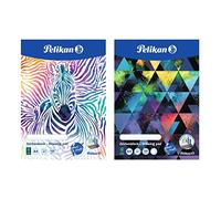 Pelikan 236782 - Bloc de dibujo (A4, 20 hojas), diseños variados