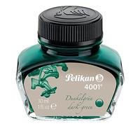 Pelikan Tinta para pluma estilográfica 4001 – frasco de vidrio 30 ml, verde oscuro, caja de regalo