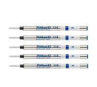 PELIKAN 338 - Lote de 5 recambios para bolígrafo roller de tinta (punta ancha), color azul
