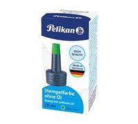 Pelikan Tinta para tampones 351239 - sin aceite - secado rápido - 28 ml - verde intenso