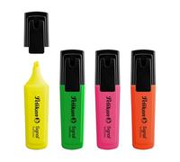 Pelikan Rotuladores fluorescentes – Punta biselada – Paquete de 4