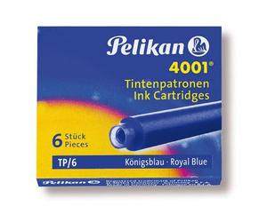 Pelikan® 4001® TP/6 - Cartucho de tinta (6 cartuchos), color azul