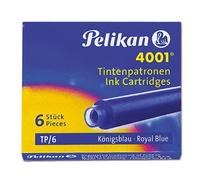 Pelikan 4001 TP/6 - Cartuchos de tinta (2 unidades), color azul