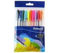 Pelikan 804790 - pack de 10 bolígrafos, multicolor