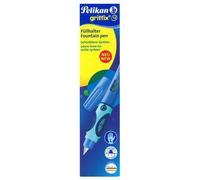 Pelikan 805612 Griffix - Pluma estilográfica con capuchón giratorio, tinta Azul,
