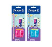 Pelikan 807432 set de iniciación con lápiz, goma de borrar y sacapuntas para aprender a escribir