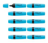 Pelikan Rotulador fluorescente 490 – 10 unidades en caja plegable, azul