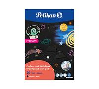 Pelikan Bloc de notas y manualidades negro A4, 120 g/m², 20 hojas, 1 unidad