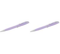 Pelikan, Bolígrafo Jazz Pastel de Metal Recargable, Caja Plegable Ideal para Regalo, Color Lavanda Pastel (Paquete de 2)