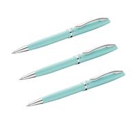 Pelikan, Bolígrafo Jazz Pastel de Metal Recargable, Caja Plegable Ideal para Regalo, Color Menta Pastel (Paquete de 3)