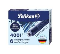 Pelikan Cartucho de tinta 4001 TP/6 – 6 cartuchos, azul/negro