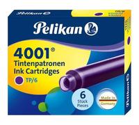 Pelikan caja de 6 cartuchos 4001 tp/6 - compatible con plumas estilograficas pelikan - color violeta