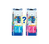 Pelikan - Combino, 2 Lápices Grafito B, Azul, Jumbo, Madera, Forma Triangular Ergonómica, Material Escolar, Para Niños, Para Dibujar y Escribir