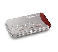 Pelikan Edelstein GTP/6 - Estuche de metal con cartuchos de tinta para pluma estilográfica, color rojo oscuro