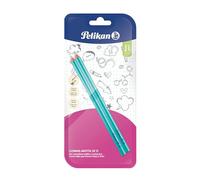 Pelikan Goma de Borrar SR 12, Lapiz Goma Color Blanco, Adecuada para Dibujo Técnico y Escolar, Goma para Lápiz, Tinta de Pluma, Tinta Impresa y Tinta India, Escuela y Oficina, Blíster de 2 Piezas